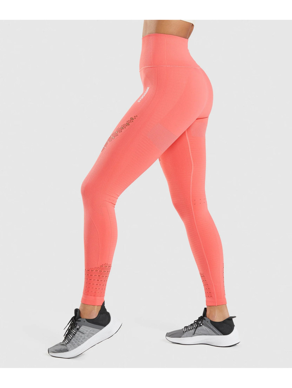 Gymshark Energy Seamless High-Waisted Leggings Coral Pink XXL